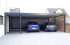 Doppel-Carport aus Stahl + Hauseingangsüberdachung (Vordach) - BRANDL
