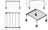 Grundriss + Ansichten - Doppel-Carport aus Stahl mit Bogendach (Überdachung) - BRANDL