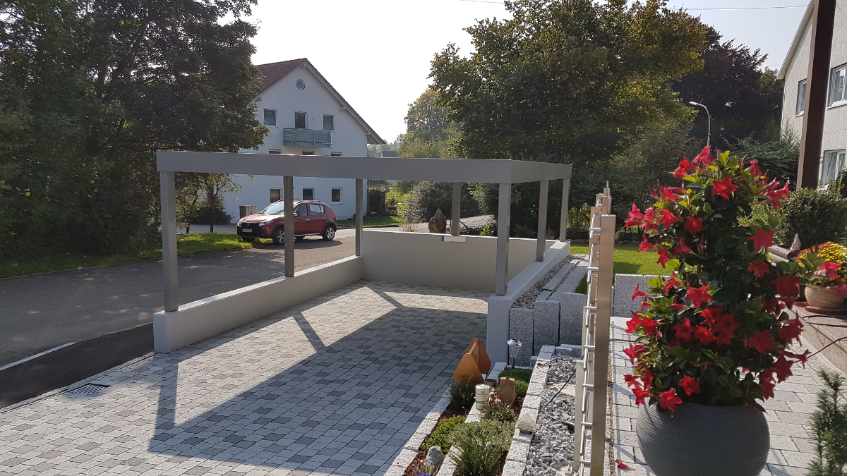 Carport Auf Stützmauer BRANDL