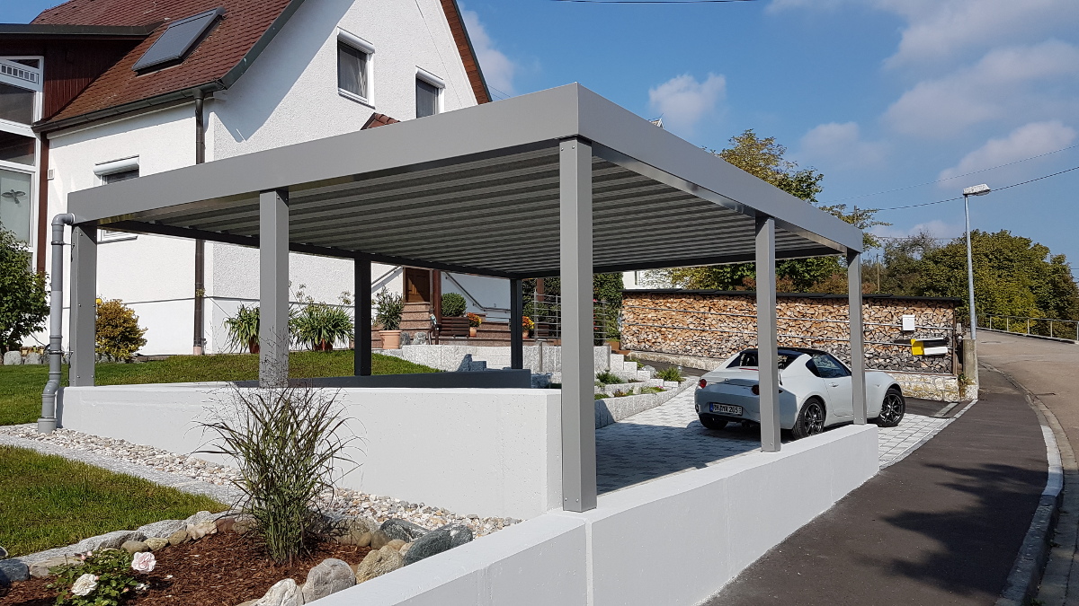 Carport Auf Stützmauer BRANDL