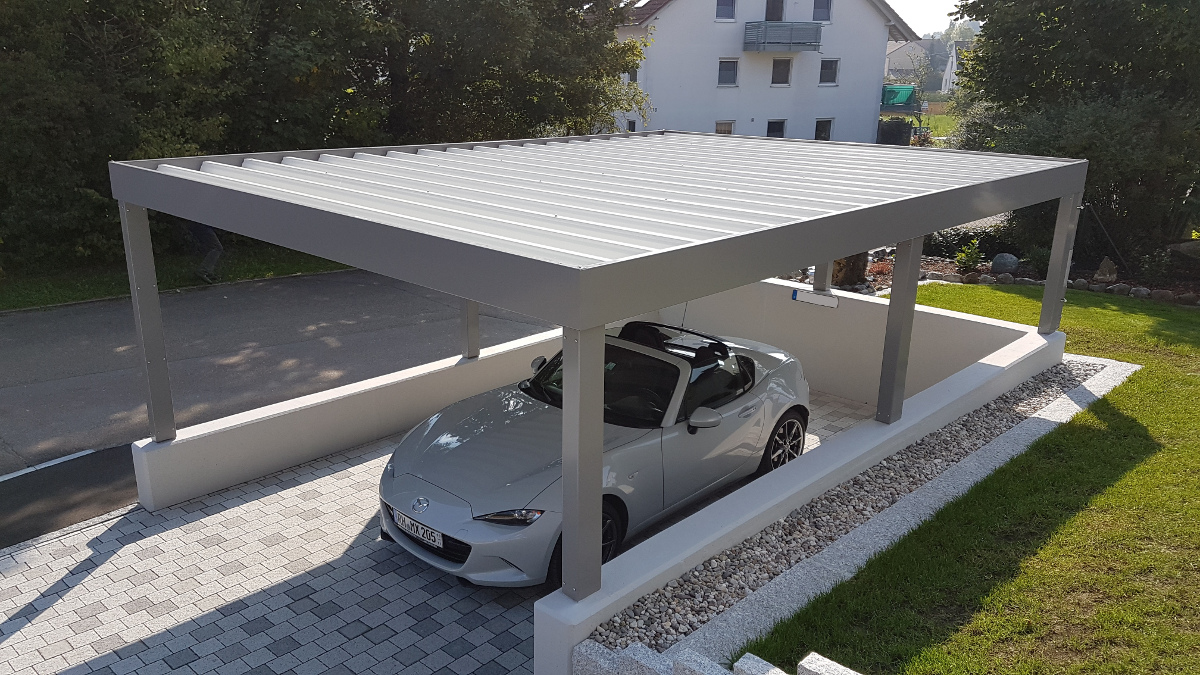 Carport Auf Stützmauer BRANDL