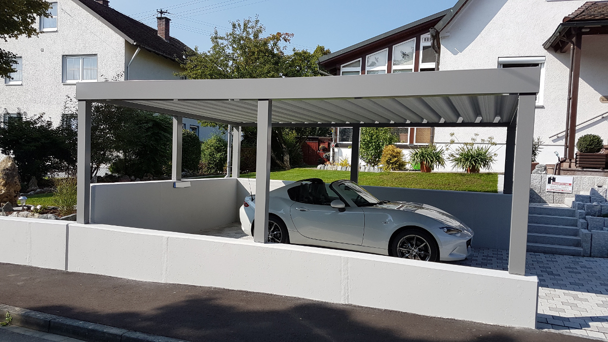 Carport Auf Stützmauer BRANDL