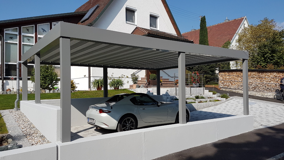 Carport Auf Stützmauer BRANDL