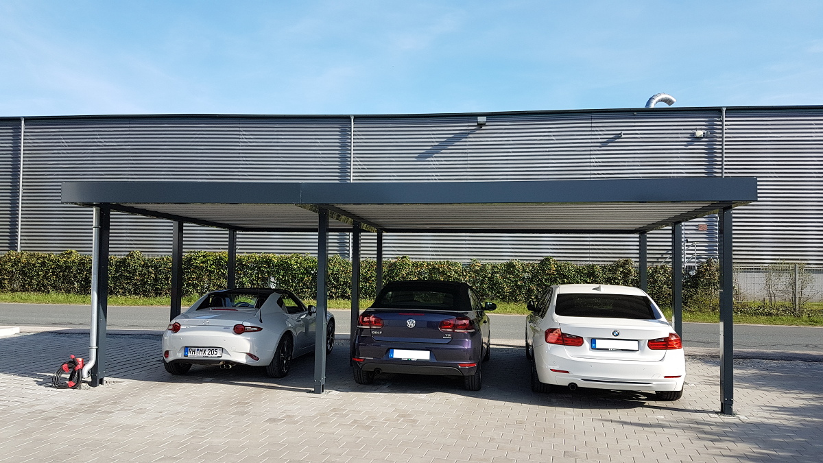Carport Als 3er Reihenanlage Aus Stahl BRANDL