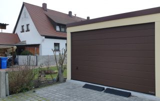 Einzel-Garage aus Stahl mit Sektionaltor (Hochraumgarage) - BRANDL