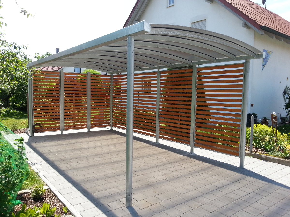 Einzel-Carport mit Bogendach - BRANDL