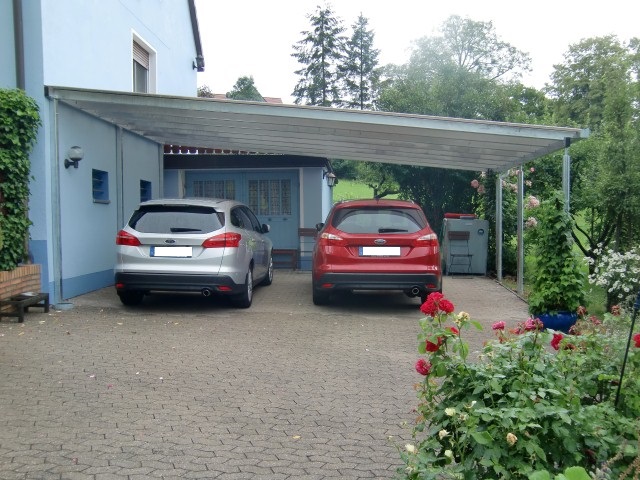 Doppel-Carport mit Pultdach - Überdachung - BRANDL