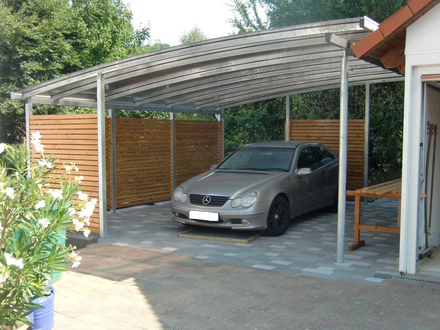 Doppel-Carport mit Bogendach - Überdachung - BRANDL