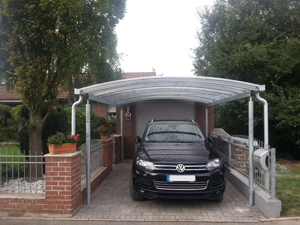 Einzel-Carport mit Bogendach - BRANDL