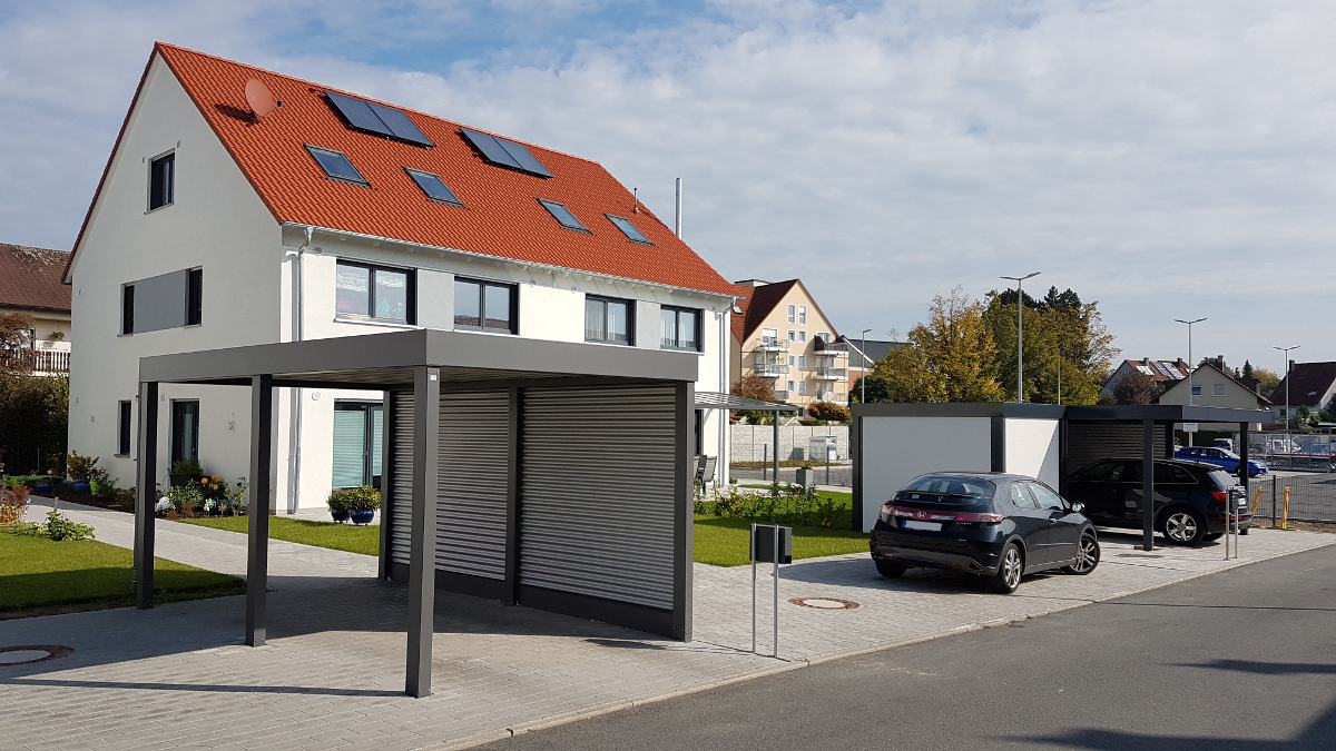 Einzel-Carport aus Stahl - BRANDL