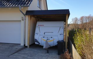 Einzel-Carport aus Holz für Wohnwagen (Carport für Caravan) - BRANDL