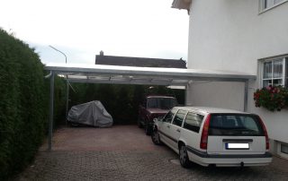 Doppel-Carport aus Stahl mit Bogendach (Überdachung) - BRANDL